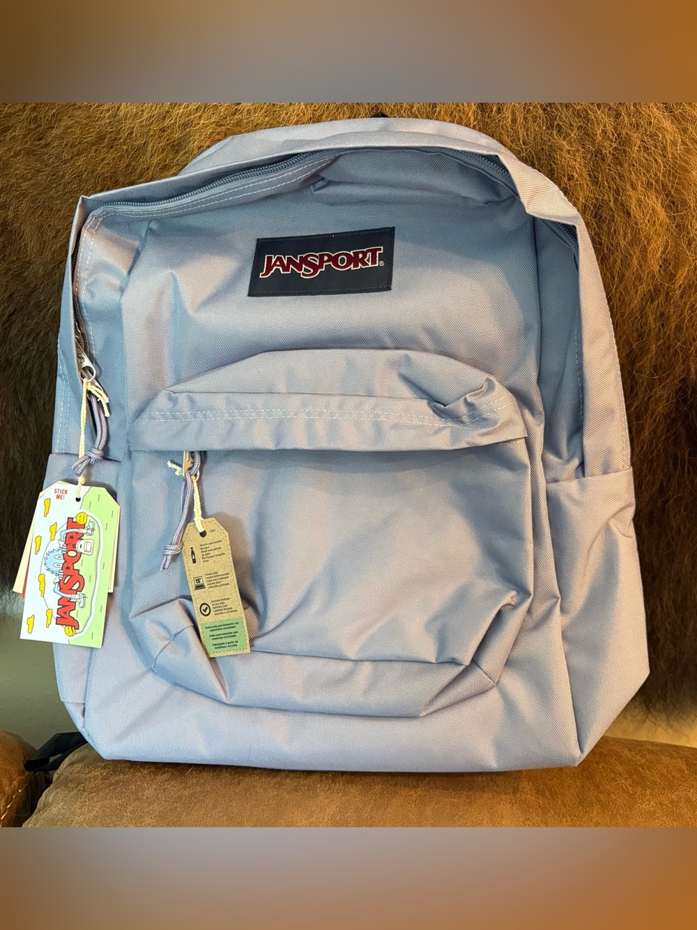 JanSport Lavendar Ash Superbreak Plus Backpack. Brand New!